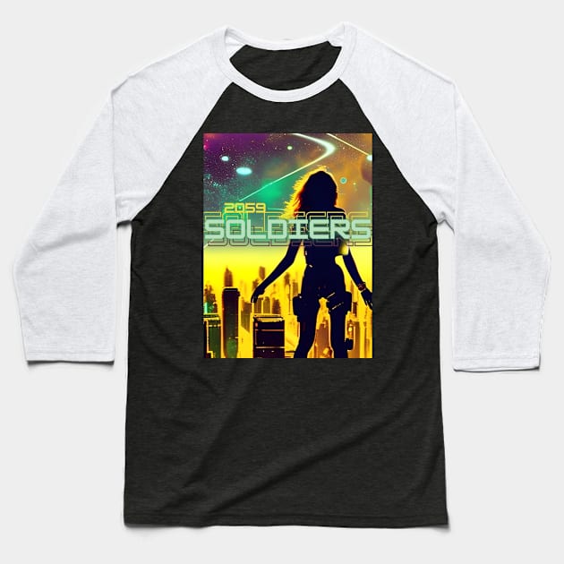 Soldiers 2059 Baseball T-Shirt by  Nelli 